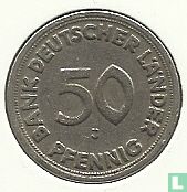 Allemagne 50 pfennig 1949 (J) - Image 2