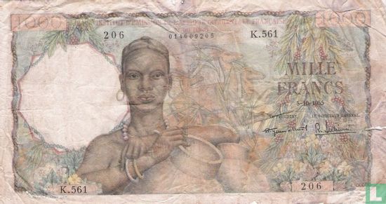 French West Africa 1000 Francs