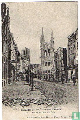 Compagnie de 1914 - Ruines d'Ypres - 73 - Halles et Rue de Lille