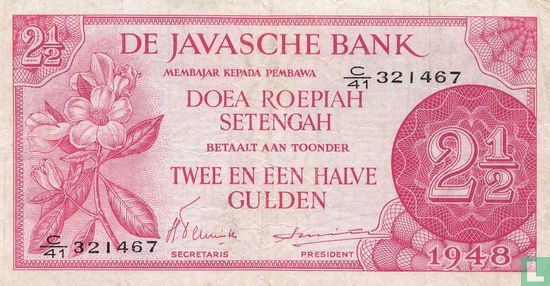 Indonesië 2½ Gulden / Roepiah - Afbeelding 1