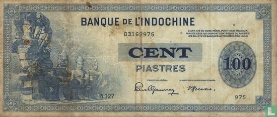 Frans Indochina 100 Piastres - Afbeelding 1