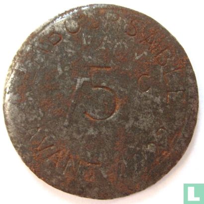 Bayonne 5 centimes 1917 - Image 2