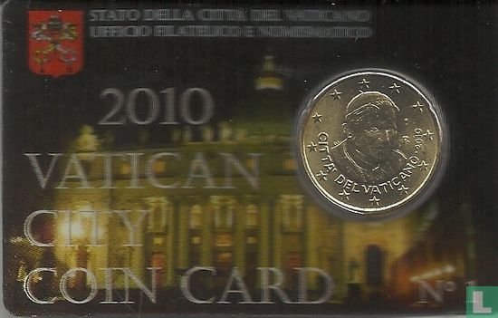 Vaticaan 50 cent 2010 (coincard n°1) - Afbeelding 1