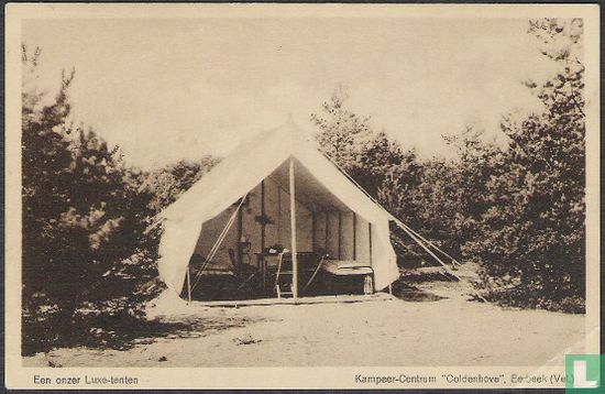 Kampeer-Centrum "Coldenhove", Eerbeek (Vel.), Een onzer Luxe-tenten