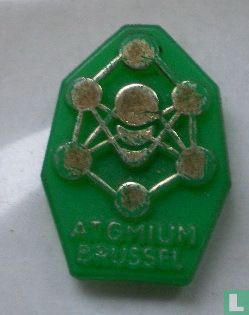 Atomium Brussel [gold auf grün]