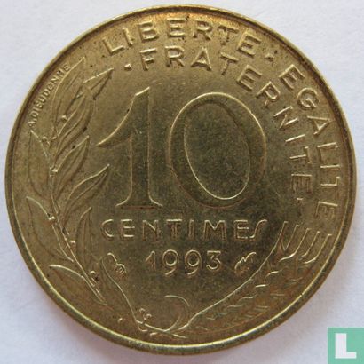 Frankrijk 10 centimes 1993 (muntslag) - Afbeelding 1