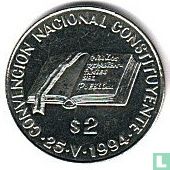 Argentina 2 pesos 1994 (nickel) "National Constitution Convention" - Image 1