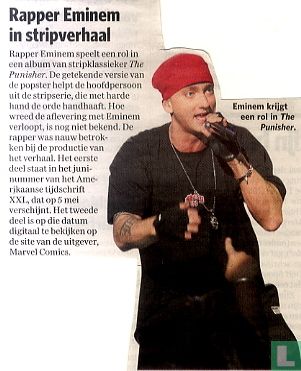 Rapper Eminem in stripverhaal
