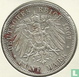Pruisen 5 mark 1907 - Afbeelding 1