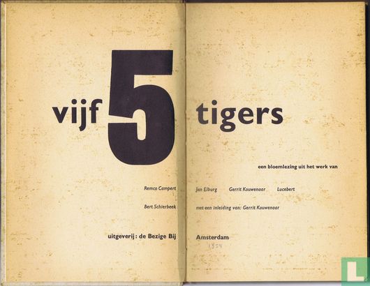 Vijf 5 tigers - Afbeelding 3