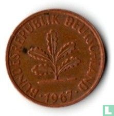 Allemagne 1 pfennig 1967 (J) - Image 1