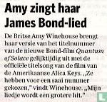 Amy zingt haar eigen James Bond-lied