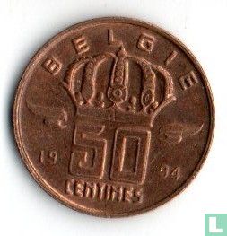 Belgium 50 centimes 1994 (NLD) - Image 1
