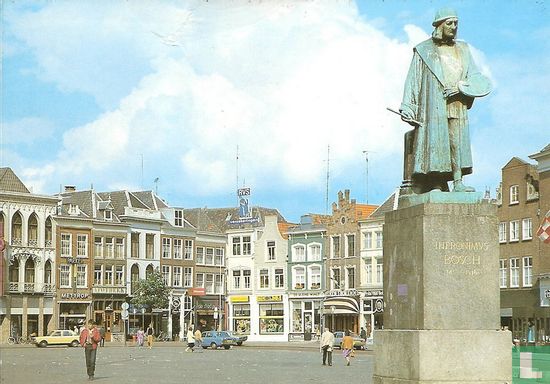 Markt met standbeeld Jeroen Bosch