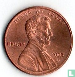 Vereinigte Staaten 1 Cent 2003 (D) - Bild 1