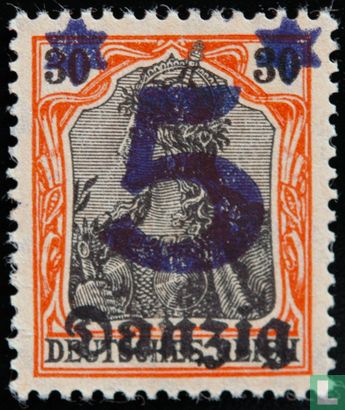 Germania with double overprint - Image 1