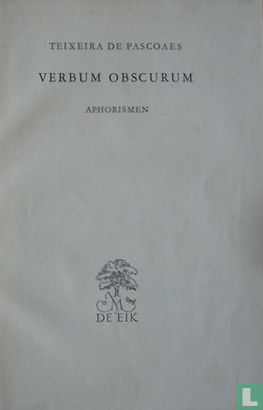 Verbum Obscurum - Afbeelding 3