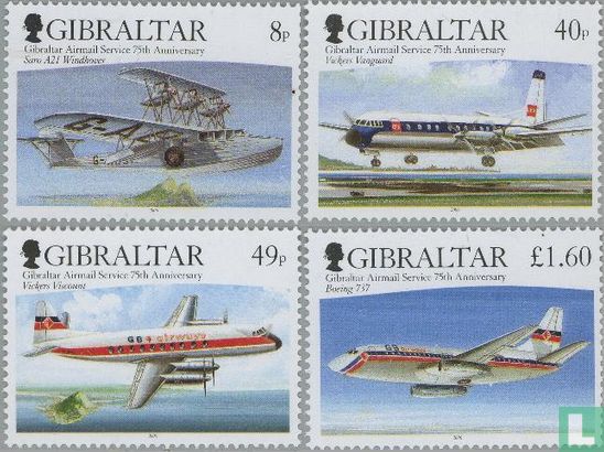 75 years airmail service