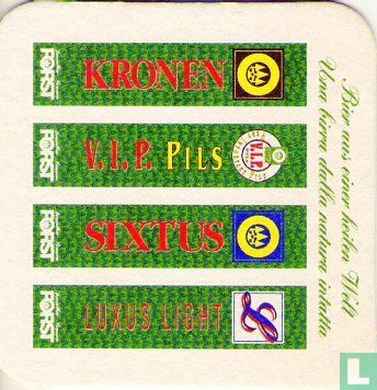 Kronen V.I.P. Pils Sixtus Luxus Light Bier aus einer heilen Welt /  - Image 1
