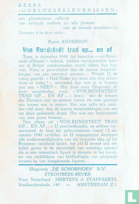 Von Rundstedt trad op... en af - Image 2