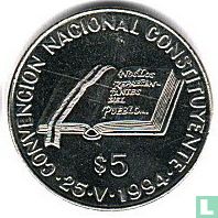 Argentinien 5 Peso 1994 (Nickel) "National Constitution Convention" - Bild 1