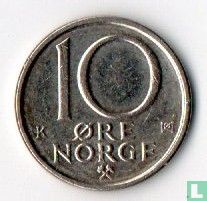 Norway 10 øre 1991 - Image 2