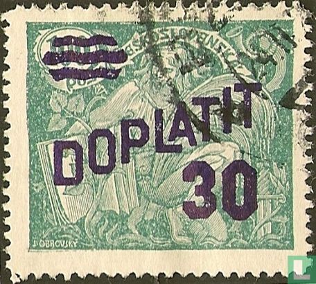 Stamps of 1920-1925 with overprint