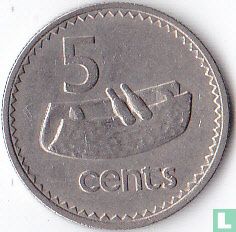 Fiji 5 cents 1980 - Image 2