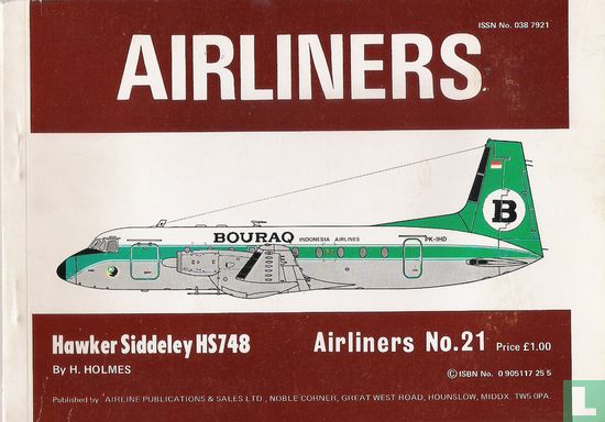Airliners No.21 (Bouraq HS 748) - Image 1