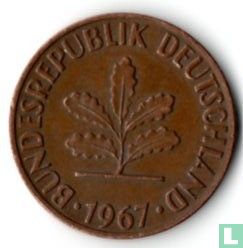 Allemagne 2 pfennig 1967 (J) - Image 1