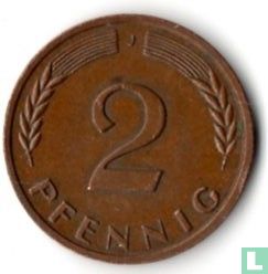 Allemagne 2 pfennig 1967 (J) - Image 2
