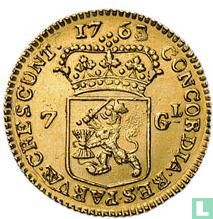 West Friesland 7 gulden 1763 - Image 1