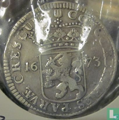 Holland 1 zilveren dukaat 1673 - Afbeelding 1