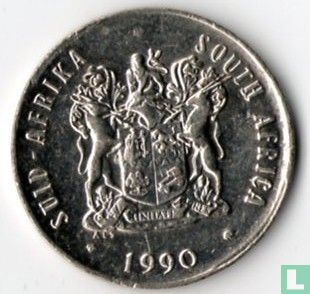 South Africa 20 cents 1990 (nickel) - Image 1