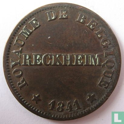 België 5 centimes 1841 Monnaie Fictive, Reckheim - Afbeelding 3