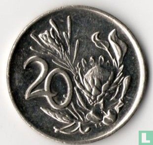 South Africa 20 cents 1990 (nickel) - Image 2