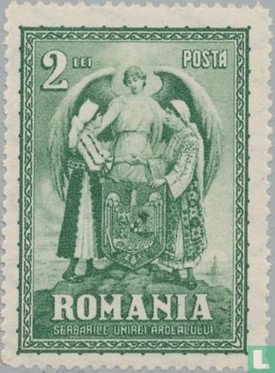 Allegorie van de Roemeense eenheid