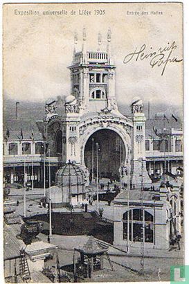 Exposition universelle de Liège 1905 - Entrée des Halles