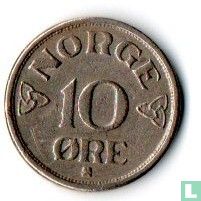Norwegen 10 Øre 1952 - Bild 2