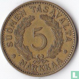 Finlande 5 markkaa 1931 - Image 2