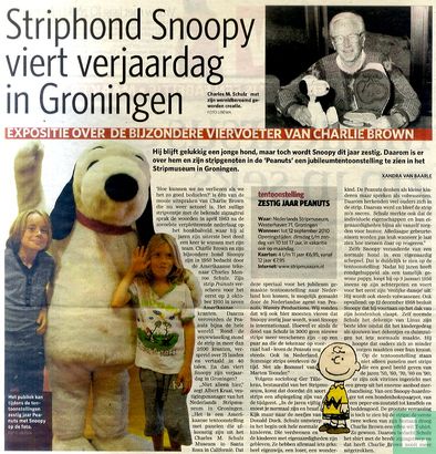 Striphond Snoopy viert verjaardag in Groningen