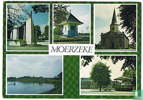 Moerzeke - Grafkapel van E.H. Poppe - St. Martinuskerk - Schipperskapel - De Schelde - Dorpplaats met gemeentehuis