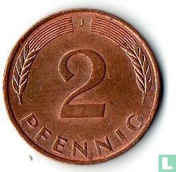 Allemagne 2 pfennig 1990 (J) - Image 2