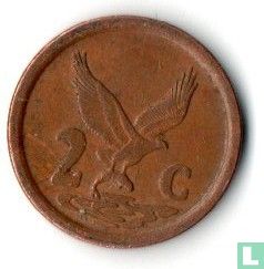 Afrique du Sud 2 cents 1992 - Image 2