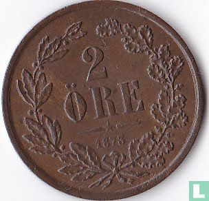 Suède 2 öre 1873 - Image 1