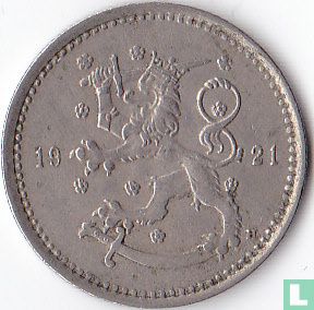 Finlande 1 markka 1921 - Image 1