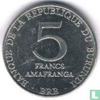 Burundi 5 francs 1980 - Image 2