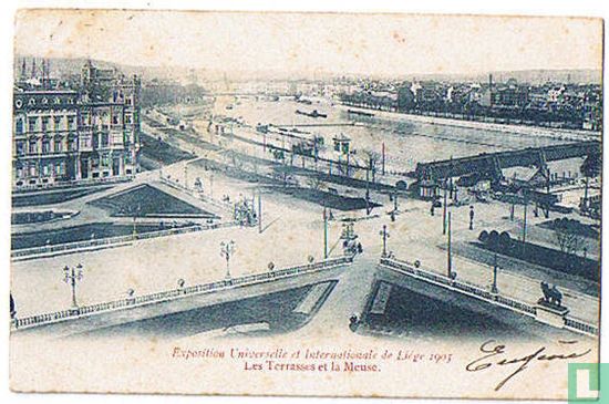 Exposition Universelle et Internationale de Liège 1905 - Les Terrasses et la Meuse