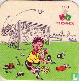 De Koninck voetbal cartoon