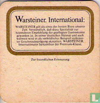 .....Warsteiner. International: - Afbeelding 1